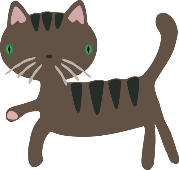 Free Cat Cat Whiskers Cartoon Clipart Clipart Transparent Background