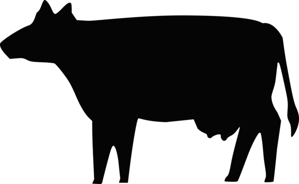 Free Cow Black And White Silhouette Dairy Cow Clipart Clipart Transparent Background