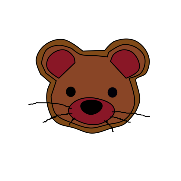 Free Bear Nose Cartoon Mouse Clipart Clipart Transparent Background