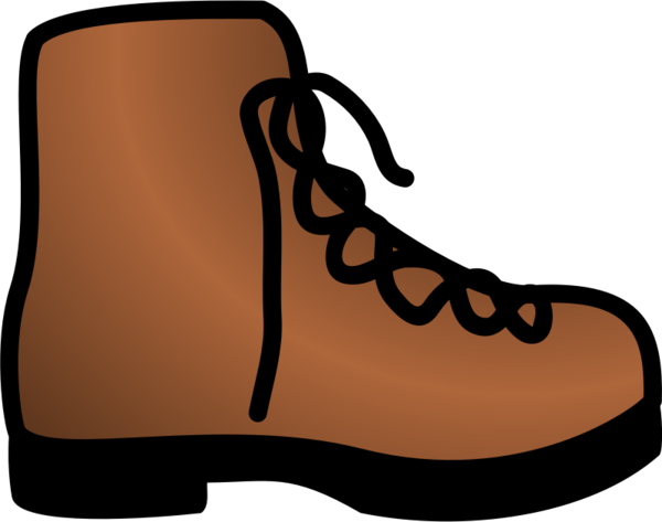 Free Hiking Footwear Shoe Boot Clipart Clipart Transparent Background