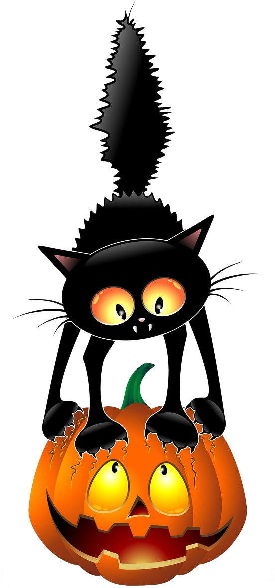 Free Cat Cat Pumpkin Jack O Lantern Clipart Clipart Transparent Background