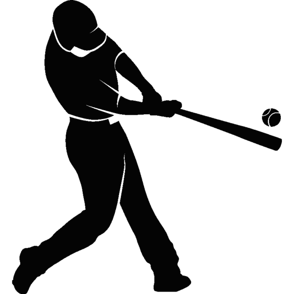 Free Bat Silhouette Joint Baseball Equipment Clipart Clipart Transparent Background