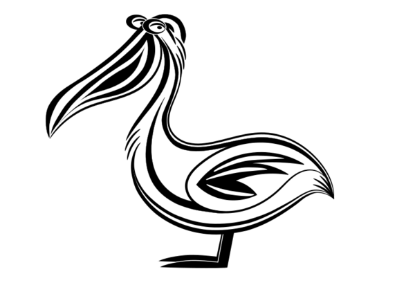 Free Bird Bird Chicken Black And White Clipart Clipart Transparent Background