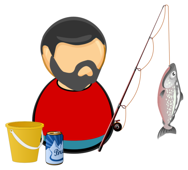 Free Fishing Cartoon Communication Clipart Clipart Transparent Background