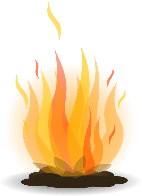 Free Camping Flame Leaf Flower Clipart Clipart Transparent Background