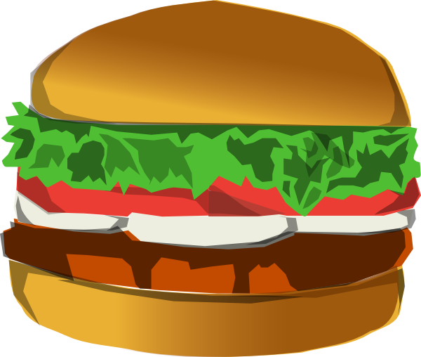 Free Chicken Hamburger Food Cheeseburger Clipart Clipart Transparent Background