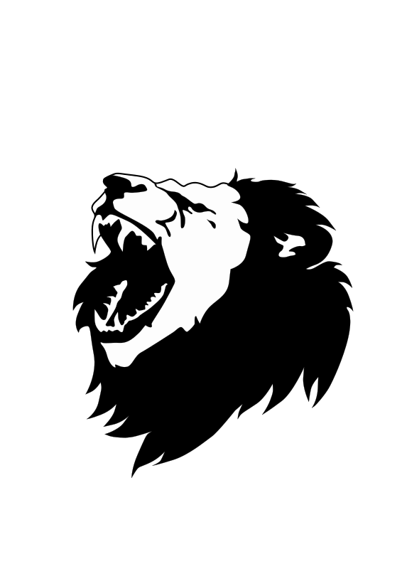 Free Bear Black And White Head Roar Clipart Clipart Transparent Background