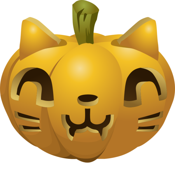 Free Cat Pumpkin Jack O Lantern Cat Clipart Clipart Transparent Background