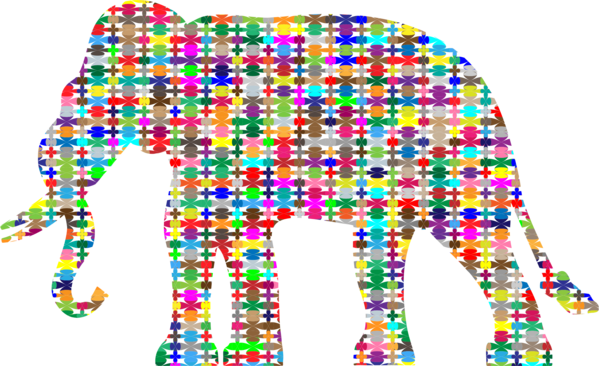 Free Elephant Line Area Clipart Clipart Transparent Background