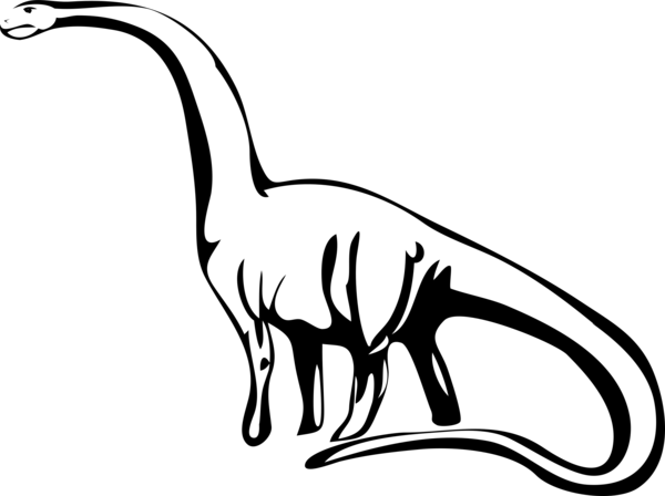 Free Cat Black And White Wildlife Dinosaur Clipart Clipart Transparent Background