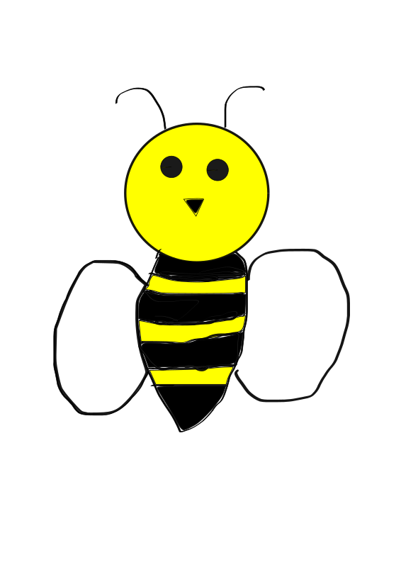 Free Bee Insect Smiley Bee Clipart Clipart Transparent Background