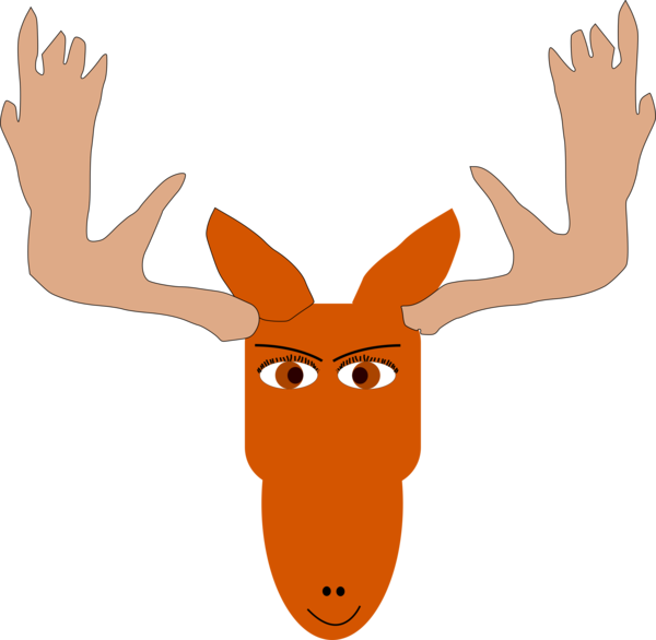 Free Deer Deer Cartoon Antler Clipart Clipart Transparent Background
