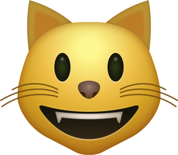 Free Cat Smile Head Cartoon Clipart Clipart Transparent Background
