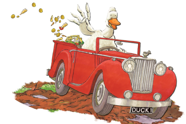 Free Duck Car Vintage Car Vehicle Clipart Clipart Transparent Background