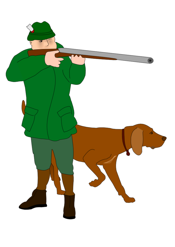 Free Hunting Dog Clipart Clipart Transparent Background