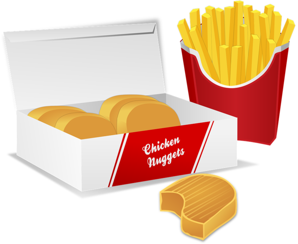 Free Chicken Food Fast Food Box Clipart Clipart Transparent Background