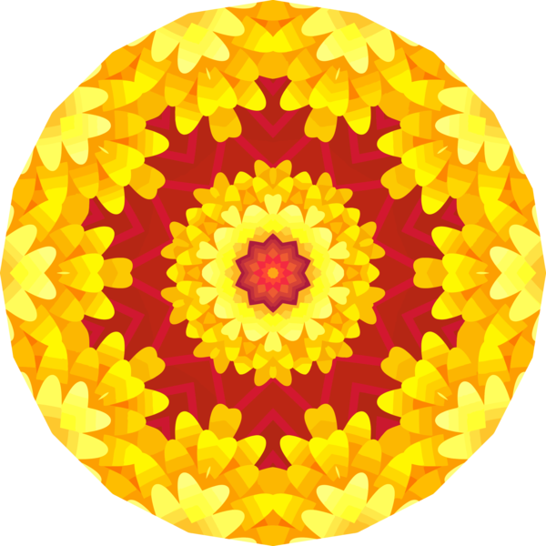 Free Talking Flower Circle Sunflower Clipart Clipart Transparent Background