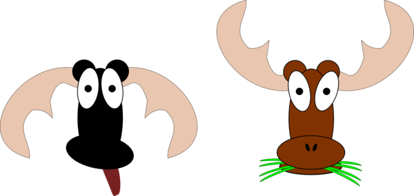 Free Deer Nose Cartoon Tail Clipart Clipart Transparent Background