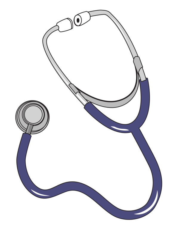 Free Walking Stethoscope Line Service Clipart Clipart Transparent Background