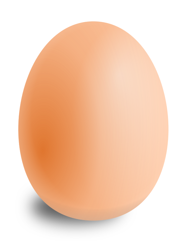 Free Chicken Egg Peach Sphere Clipart Clipart Transparent Background