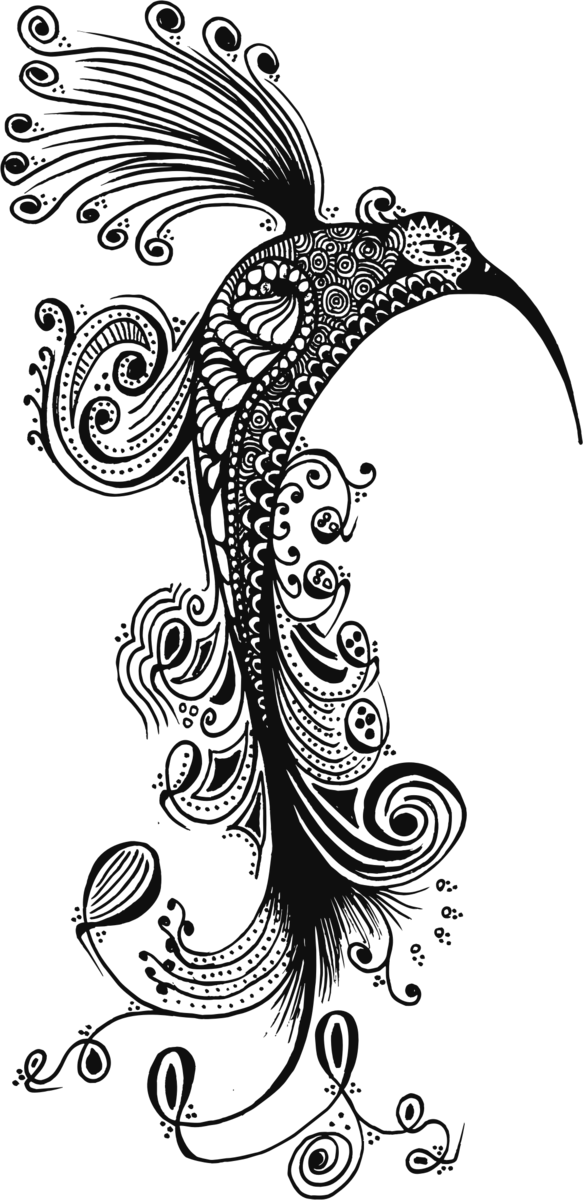 Free Bird Black And White Line Art Line Clipart Clipart Transparent Background