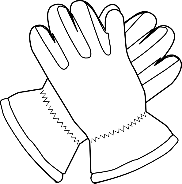 Free Walking Hand Black And White Line Art Clipart Clipart Transparent Background