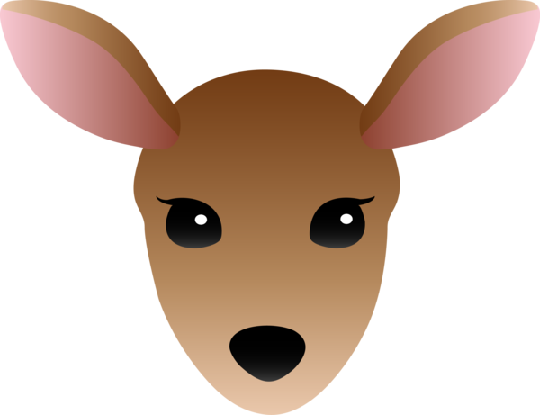 Free Deer Nose Head Deer Clipart Clipart Transparent Background