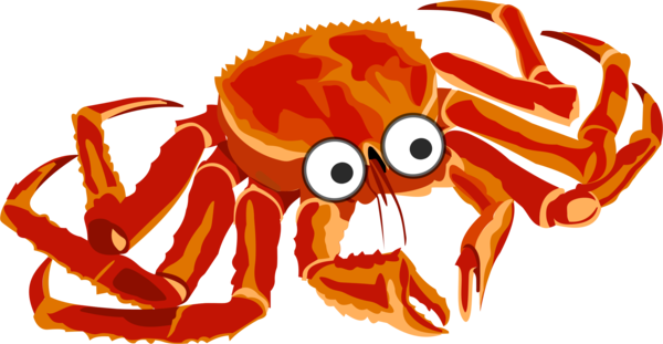Free Crab Crab Cartoon Decapoda Clipart Clipart Transparent Background