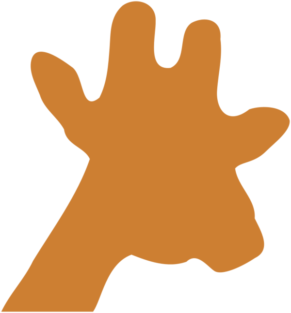 Free Giraffe Hand Finger Line Clipart Clipart Transparent Background