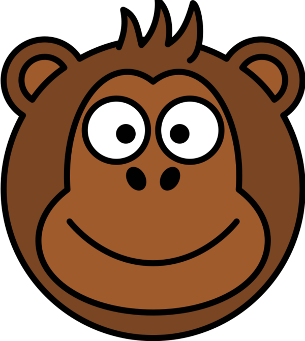 Free Gorilla Head Smile Snout Clipart Clipart Transparent Background