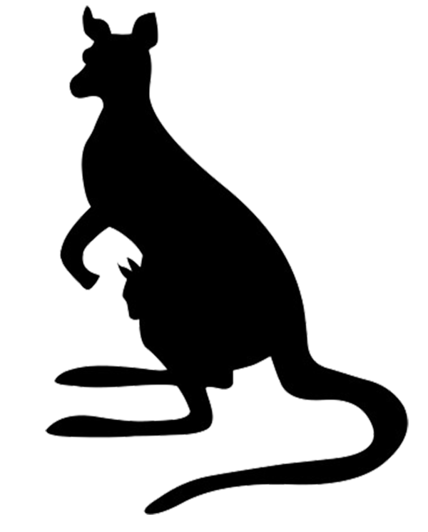 Free Cat Macropodidae Cat Black And White Clipart Clipart Transparent Background