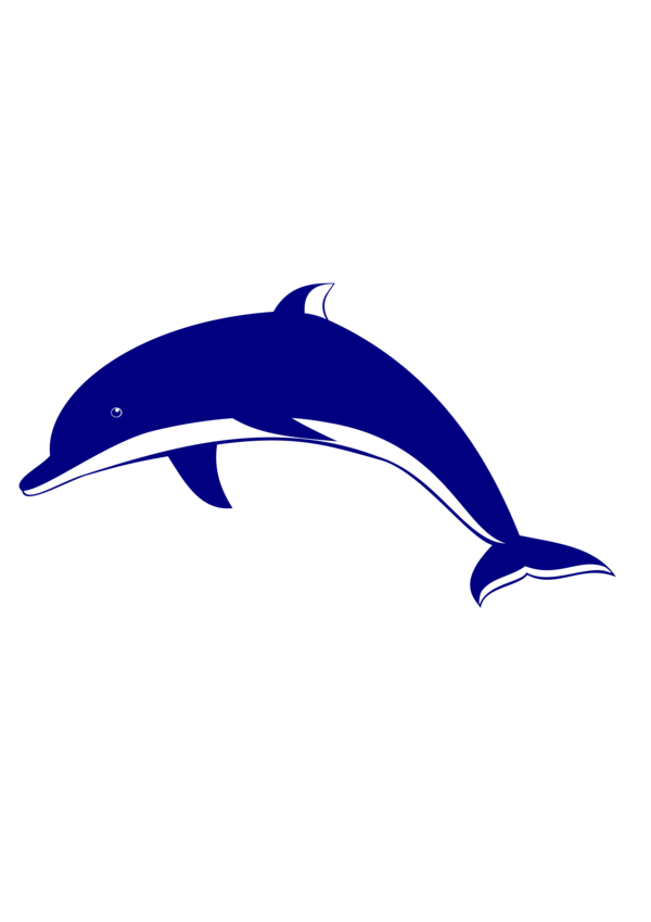 Free Dolphin Dolphin Fin Line Clipart Clipart Transparent Background