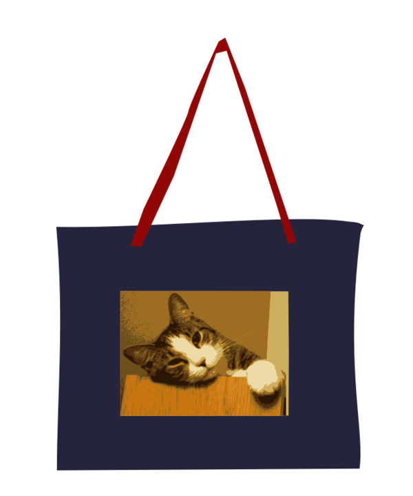 Free Cat Handbag Tote Bag Clipart Clipart Transparent Background