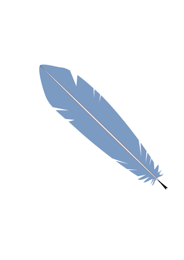 Free Bird Feather Wing Quill Clipart Clipart Transparent Background