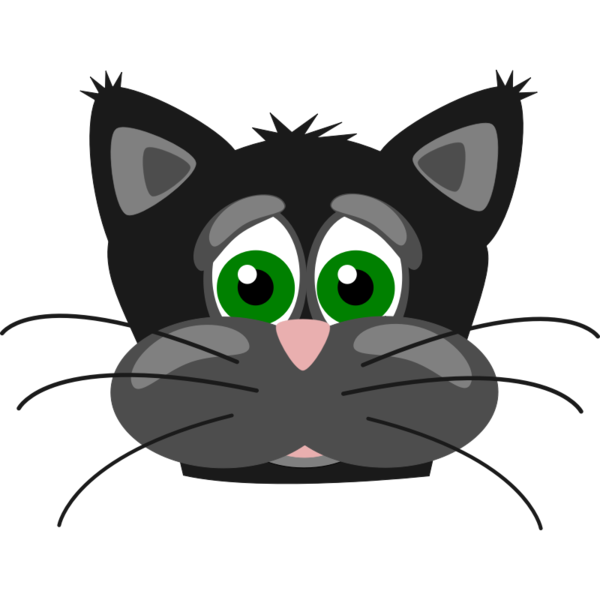 Free Bat Cat Face Whiskers Clipart Clipart Transparent Background