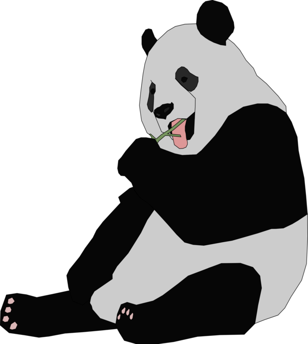 Free Bear Bear Black And White Giant Panda Clipart Clipart Transparent Background