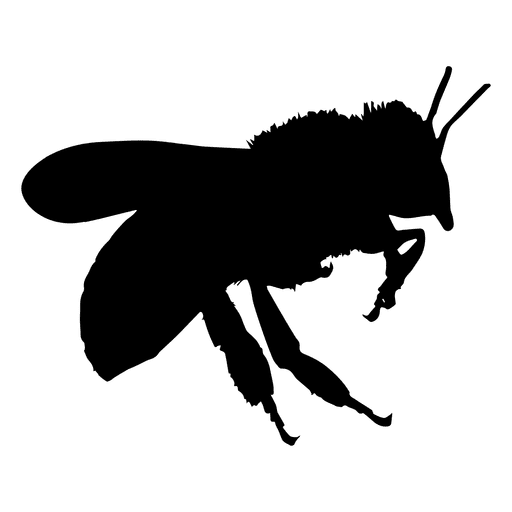 Free Bee Black And White Silhouette Insect Clipart Clipart Transparent Background