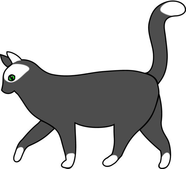 Free Cat Cat Black And White Whiskers Clipart Clipart Transparent Background