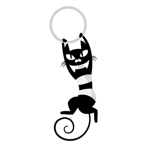 Free Cat Black And White Line Body Jewelry Clipart Clipart Transparent Background