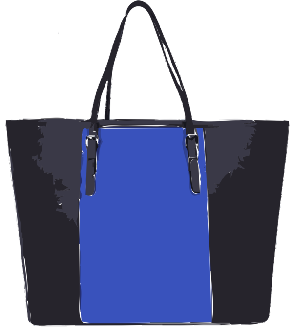 Free Shopping Handbag Bag Electric Blue Clipart Clipart Transparent Background