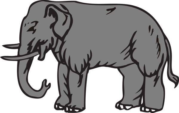 Free Bear Elephant Black And White Indian Elephant Clipart Clipart Transparent Background