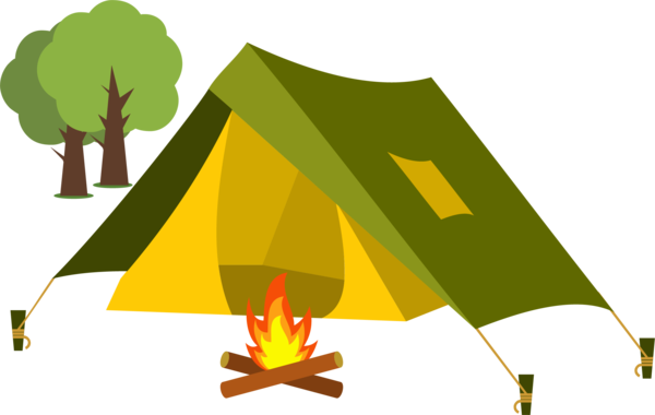 Free Camping Leaf Tree Triangle Clipart Clipart Transparent Background