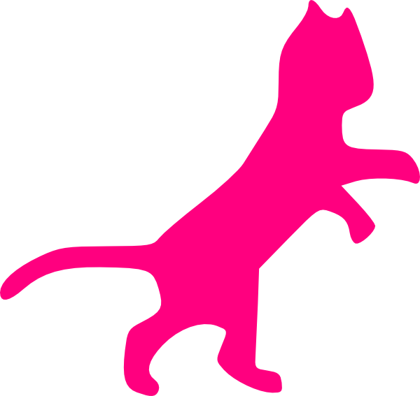 Free Cat Line Magenta Silhouette Clipart Clipart Transparent Background