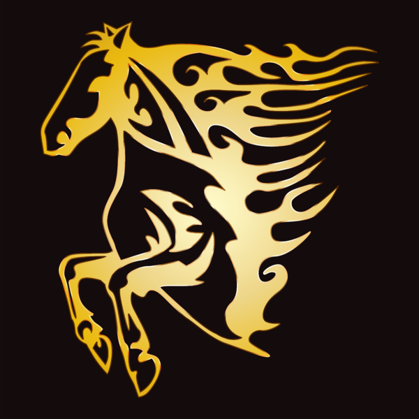 Free Walking Horse Logo Symbol Clipart Clipart Transparent Background