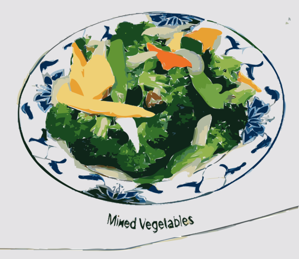 Free Chicken Leaf Vegetable Food Dishware Clipart Clipart Transparent Background