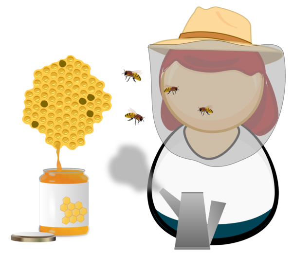 Free Bee Headgear Food Clipart Clipart Transparent Background