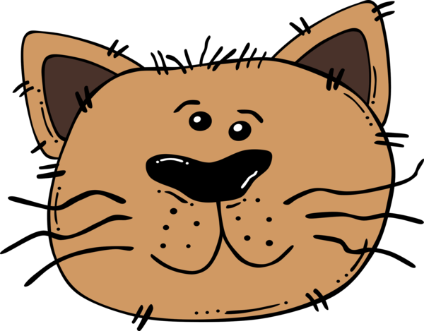 Free Cat Face Cat Facial Expression Clipart Clipart Transparent Background