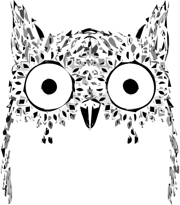 Free Bird Owl Black And White Bird Clipart Clipart Transparent Background