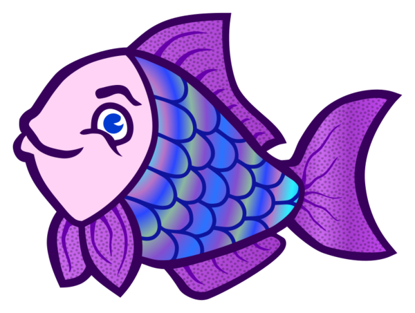 Free Fish Fish Cartoon Violet Clipart Clipart Transparent Background