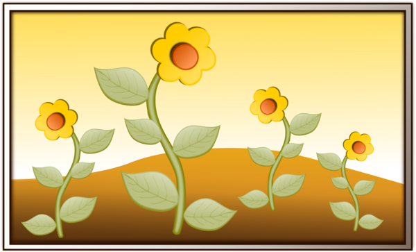 Free Gardening Flower Sunflower Flora Clipart Clipart Transparent Background